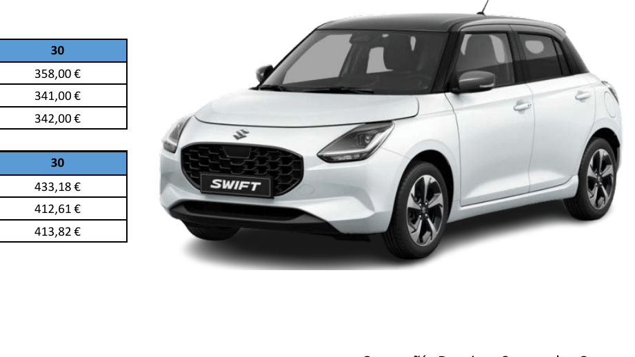 Renting Suzuki Swift