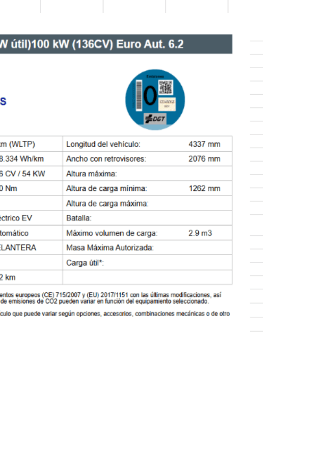 Ford Transit Courier Van Trend BEV 136cv 100 Kw