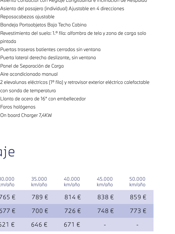 Renting Opel Combo-e Cargo